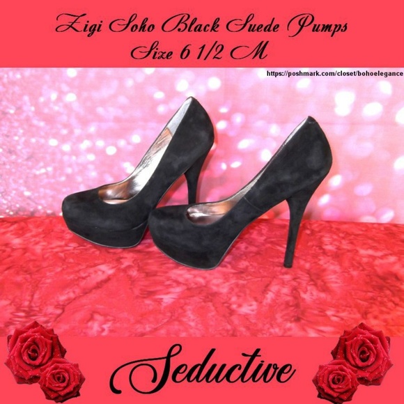 Zigi Soho Shoes - NIB Zigi Soho Black Suede Pumps Size 6 1/2M